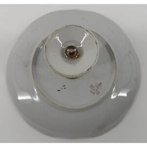 Lefton China‎ Hand-Painted Compote Footed Dish Butterflies Pedestal Bowl